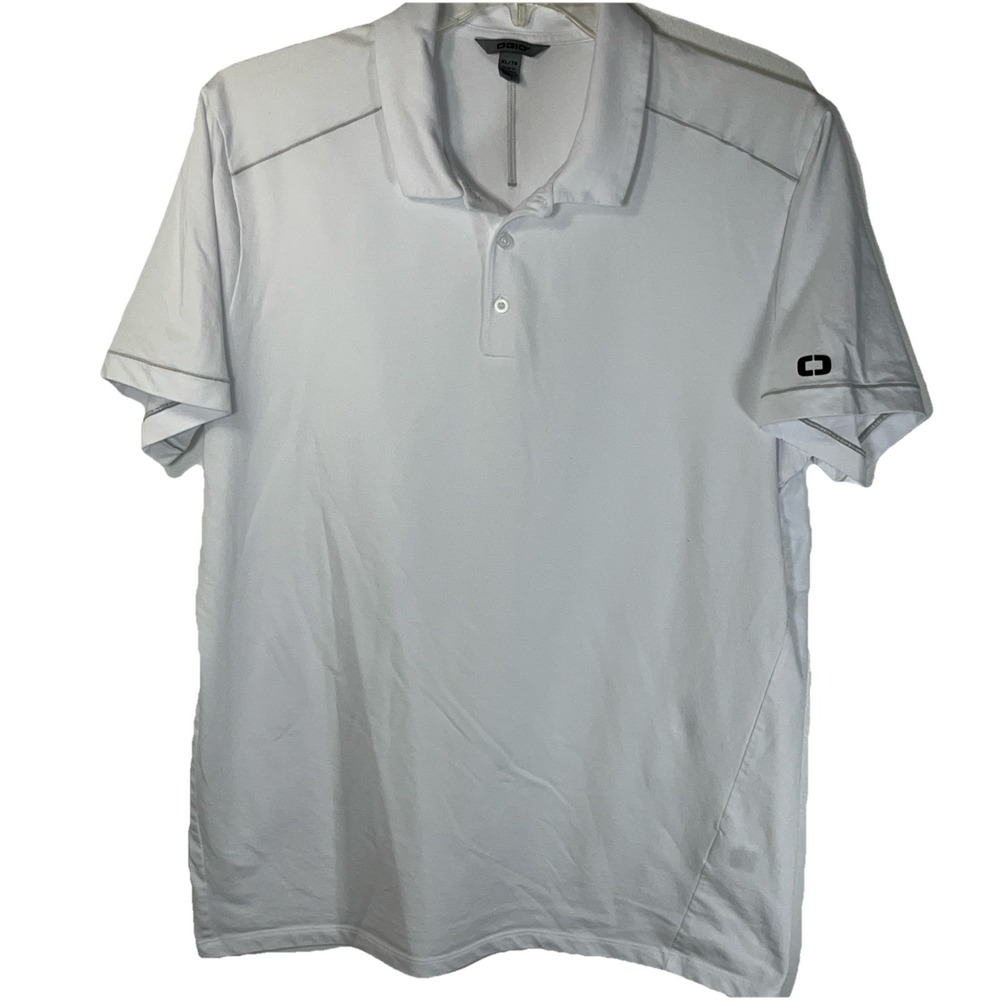 OGIO Men's Bright White Code Stretch Polo Size XL